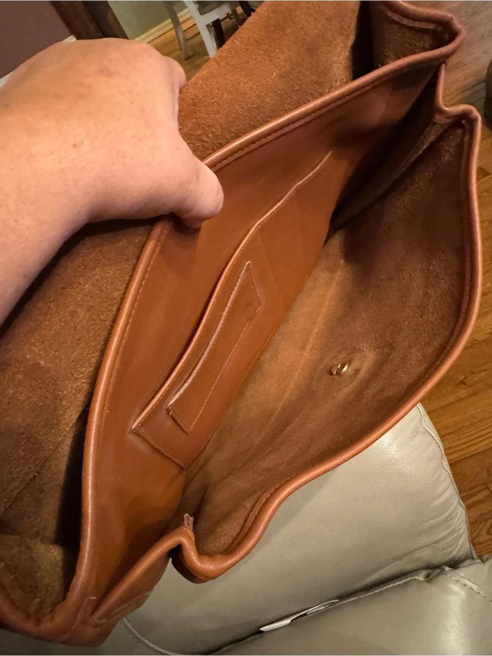 Coach vintage unisex Men's Leather Briefcase in Cognac B6C-5266